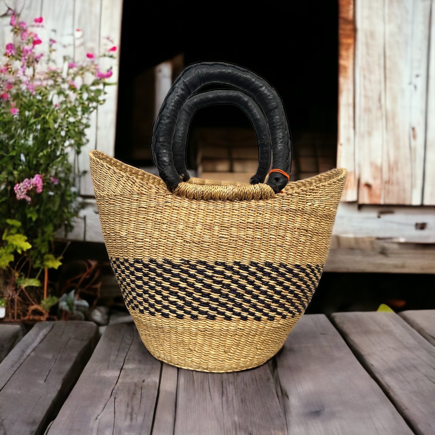 African Basket U Shopper Small - #002