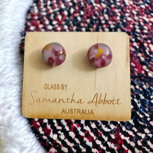Samantha Abbott Glass Stud Earrings #6