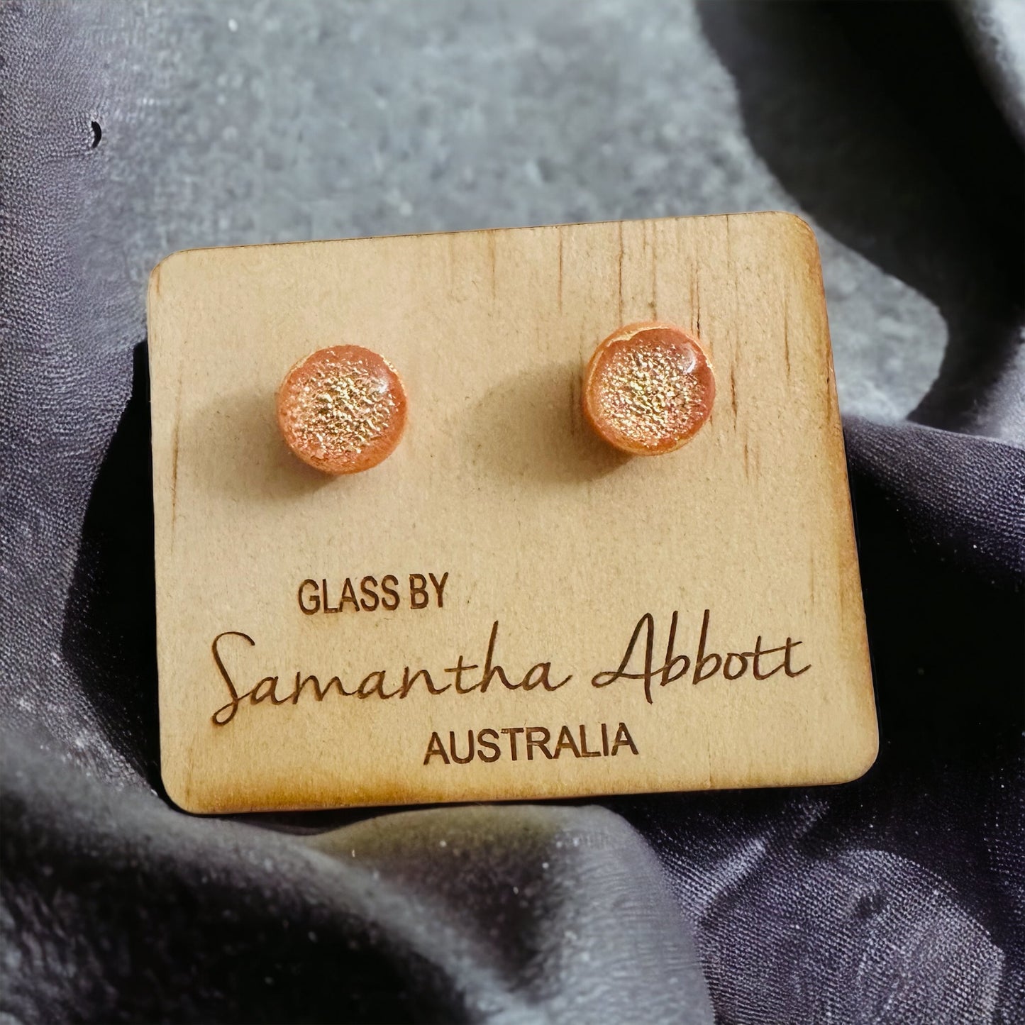 Samantha Abbott Glass Stud Earrings #92
