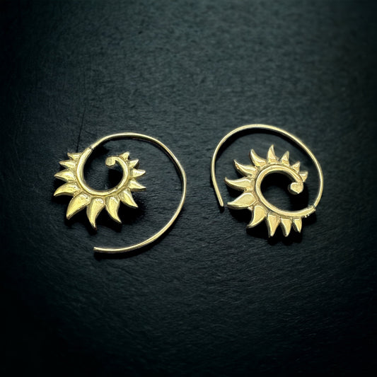 Brass Earrings ‘Dandelion Dream’ #21