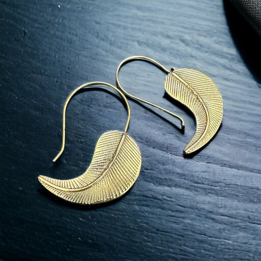 Brass Earrings ‘Lullaby Luna’ #22