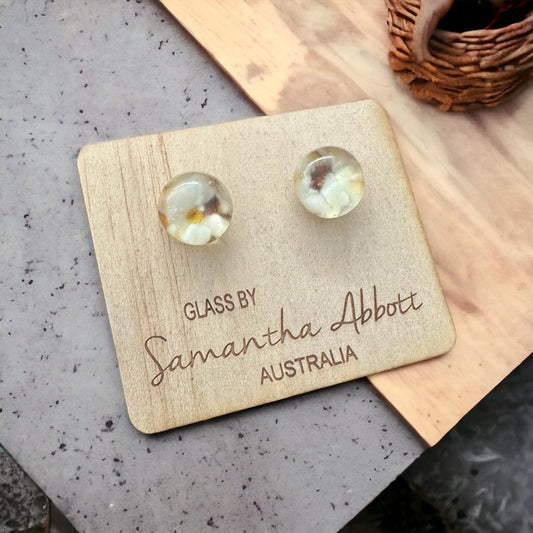 Samantha Abbott Glass Stud Earrings #73