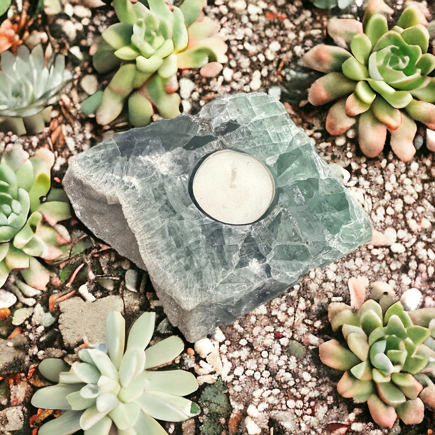 Fluorite Tea Light #2