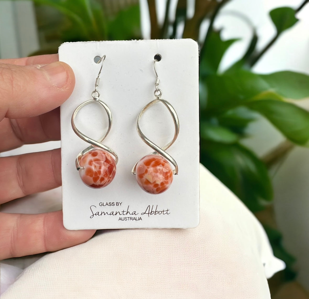 Samantha Abbott glass drop Earrings #54