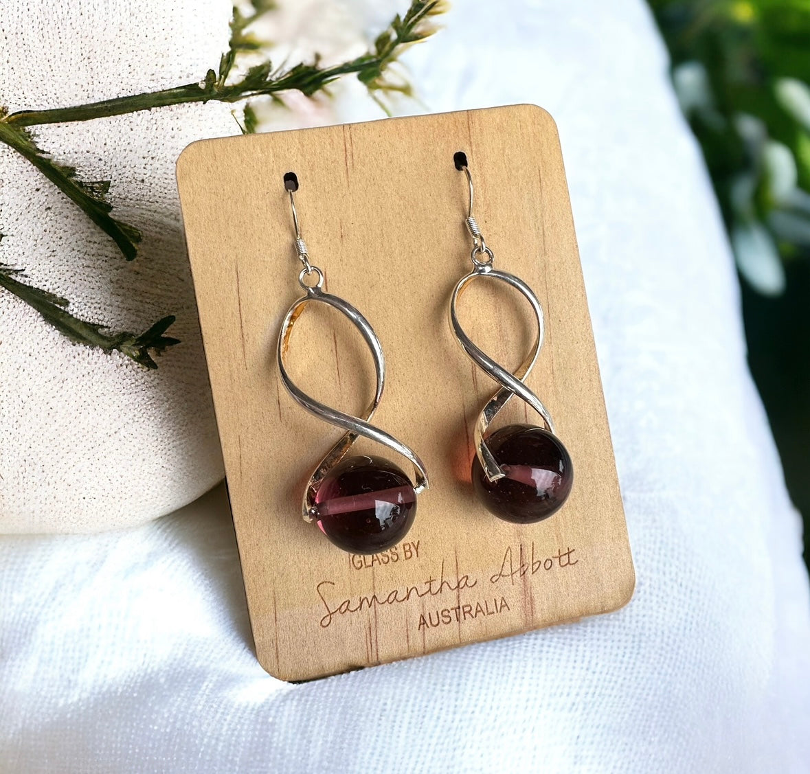 Samantha Abbott glass drop Earrings #56