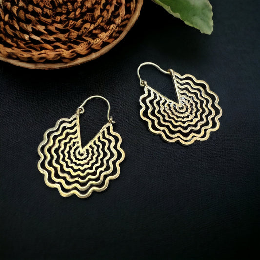 Brass Earrings ‘Dreamweaver’ #24