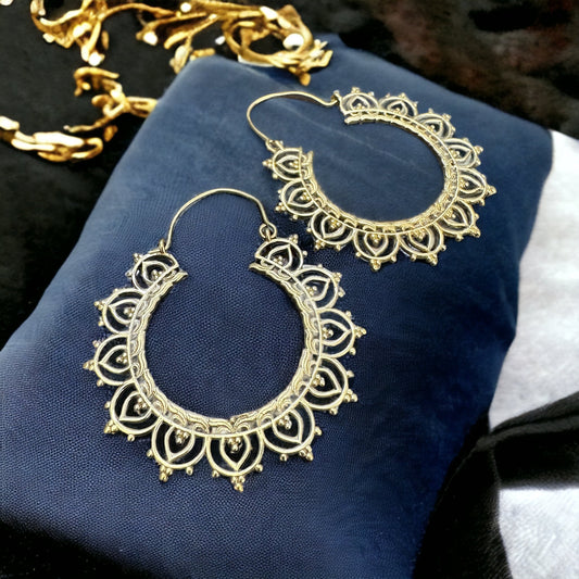 Brass Earrings ‘Mystical goddess’ #27