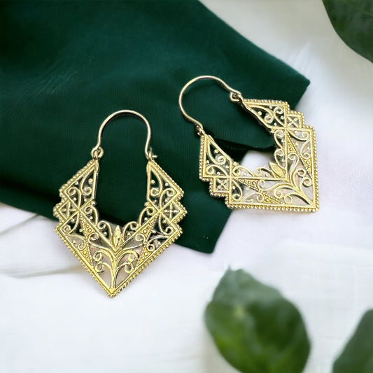 Brass Earrings ‘Enchanted’ #20