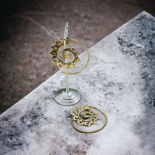 Boho Brass Earrings ‘Starlight Symphony’ #9