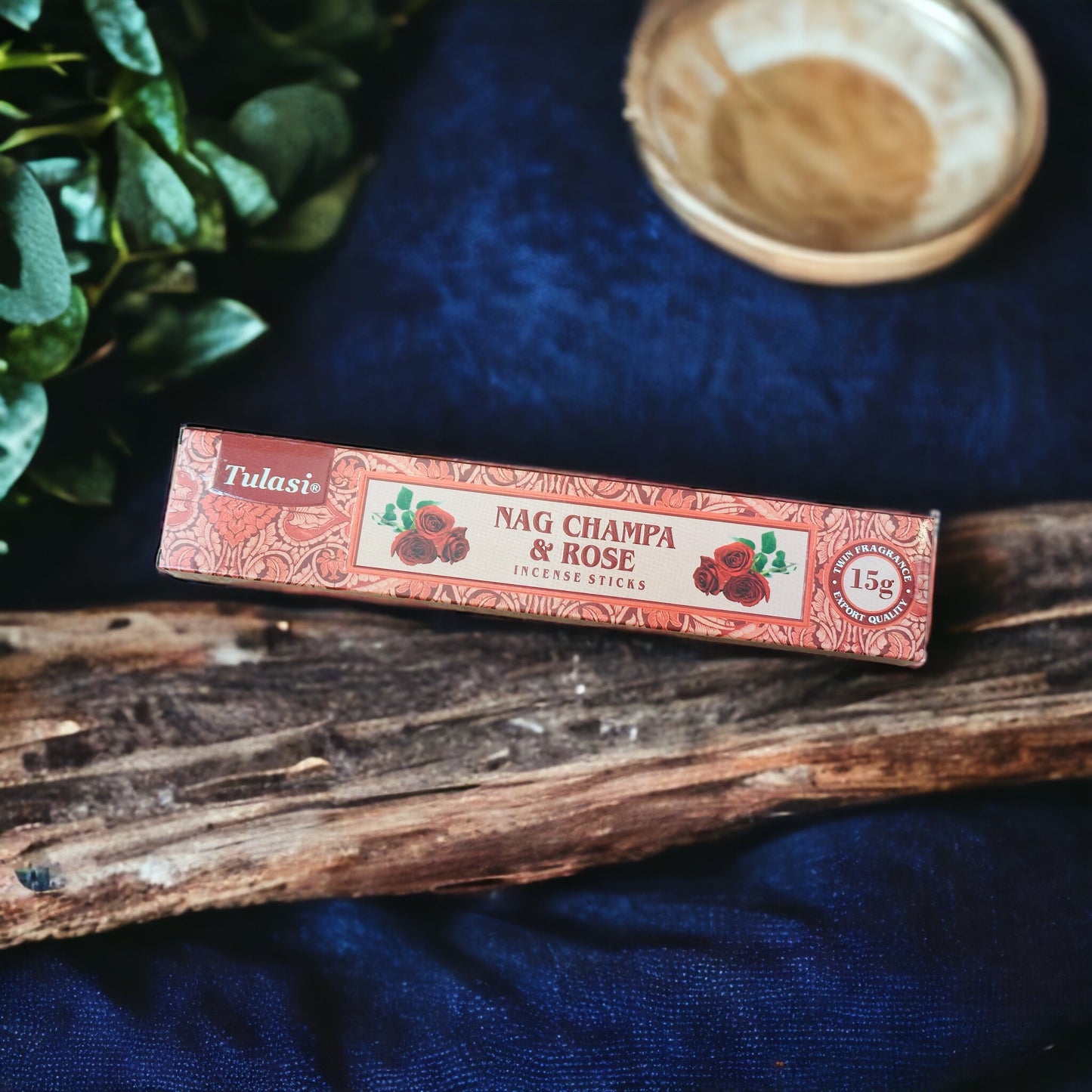 Tulasi Incense Sticks - Nag Champa & Rose