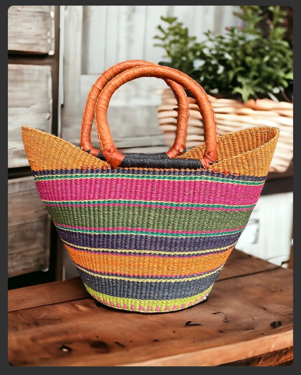 African Basket ‘ Harmony by the Sea’ #26