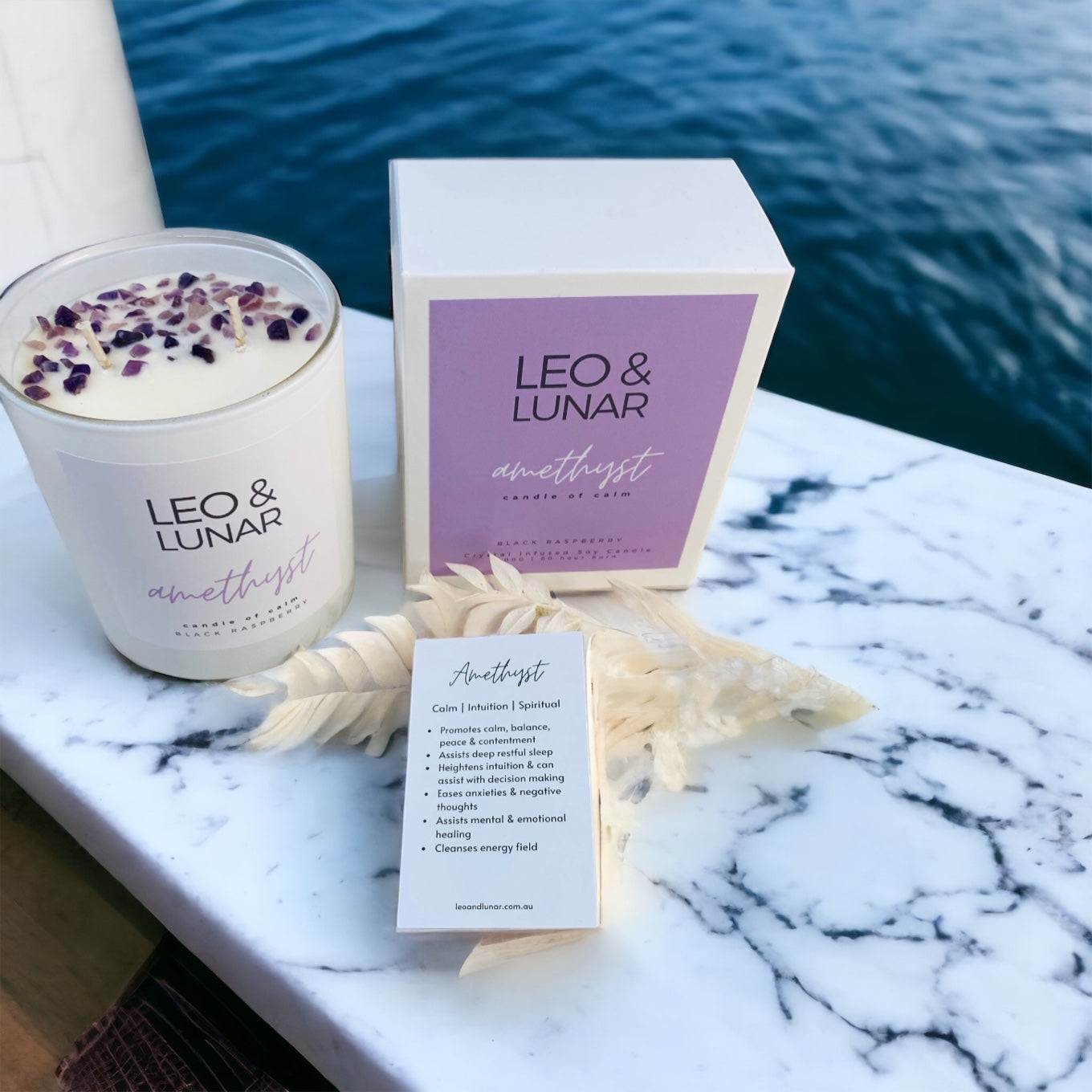 Leo & Lunar Candles 400g - Amethyst