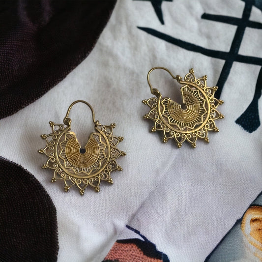 Boho Brass Earrings ‘Wishful Whisper’ #31